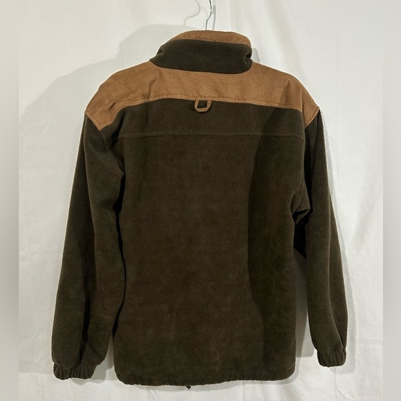 Vintage Outback Australia Fleece Jacket Zip Embroidered Kangaroo Brown Med 90s - Picture 2 of 7